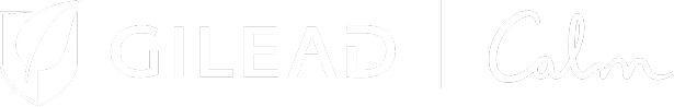 Gilead and Calm Logo Lockup